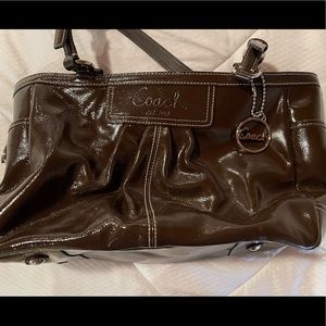 Coach - brown leather purse
